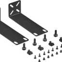 Rack Mount Kit for 8.7 inch Switches, Adjustable Rack Ears for Netgear, Cisco, D-Link, TRENDnet and HP Products, Mount 8.7" Wide to 19" Equipment, Adjustable Hole Distance 14-30mm