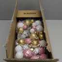 MARTINE MALL 2FT Small Christmas Tree with 30 LED Lights, Snowy Flocked Mini Christmas Tree Artificial Tabletop Xmas Trees with Cardinal Birds Red Bow Star Hanging Ornaments for Table Desk Small Space