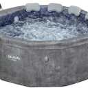 Bestway SaluSpa Paris ThermaCore UltraFit Smart AirJet Rigid Foam Hot Tub Spa (67" x 25.5") | Fits Up to 4-6 Persons | Grey Marble