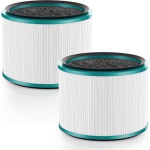 2 Pack Air Purifier Filter Replacements for Dyson HP01, HP02, DP01 Desk Purifiers. Compare to Part # 968125-03 - Compatible with Dyson Pure Hot Cool Link Air Purifier Filter Replacement.