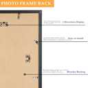 17x22 Picture Frame Black for Wall Mounting, Horizontal and Vertical Formats for Wall Hanging, Wood 17x22 Frame, Black, 1 Pack
