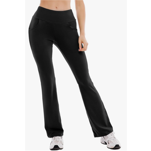 Flare Leggings for Women-Bootcut Yoga Pants for Women High Waisted Flared Leggings Dress Pants, Medium