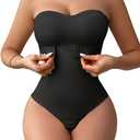 Shaper Diva Shapewear Bodysuits for Women Tummy Control Seamless Strapless One Piece Built in Bra Tank Tops Thong Body Shaper M 
