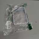 MiOYOOW Square Flat Water Bottle, Portable Transparent Sports Water Cup Reusable Memo Paper Bottles for Outdoor Travel Fitness Gym (White)