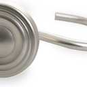 BINO | Shower Curtain Hooks - Brushed Nickel - Set of 12 | Hooks Shower Curtain | Shower Curtain Rings Hooks | Rust Proof Shower Curtain Hooks | Bathroom Shower Hooks For Curtain | Bathroom Essentials