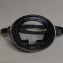 Cressi Classic Retro-Style Freediving Mask - Oval Tempered Glass Lens - Pacifico: Designed in Italy,Black