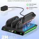 Switch 2 Accessories Bundle Kit for Nintendo Switch 2, Carrying Case for Switch 2/Switch/Oled, Joycon Charger, Screen Protectors, Steering Wheel, Joypad Grip, Game Cards Case & More for Nintendo Switch 2 Only