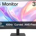 LG 32MR50C-B Curved Monitor 32-Inch FHD 100Hz AMD FreeSync OnScreen Control Dynamic Action Sync Black Stabilizer Tilt Stand (HDMI) - Black