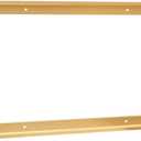 Pixy Canvas Floater Frame 12x24 for 3/4 (0.75) inch Deep Canvas Paintings/Canvas Prints/Wood Canvas Panels/Wall Art/Wall Decor/Home Decor/Artwork (Brass Gold, 12 x 24 inch, Landscape)