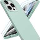 for iPhone 15 Pro Case Liquid Silicone Slim Shockproof Protective Cover 6.1 Inch Anti-Scratch Drop Protection,Light Mint