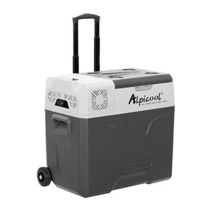 Alpicool CX30 Portable Refrigerator 29 Quart(27.8 Liter) with Trolley Vehicle, Car, Truck, RV, Boat, Mini Fridge Freezer for Driving, Travel, Fishing, Outdoor-12/24V DC