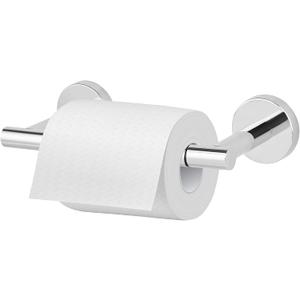 Newfun Polished Chrome Toilet Paper Holder, SUS 304 Stainless Steel Adjustable Double Post Pivoting Toilet Paper Roll Holder Wall Mount for Bathroom