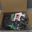 Flexi Hose Expandable Garden Hose with 8 Function Nozzle, 100FT - Lightweight Retractable Garden Hose, Water Hose - No-Kink Flexibility, 3/4 Inch Solid Brass Fittings and Double Latex Core (Black)