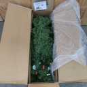 National Tree Company 6 ft Pre-lit Artificial Christmas Tree, North Valley Spruce, 300 Clear Lights, Hinged Branches, 800 Branch Tips, Includes Stand, Green