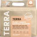 Terra Size 1 Newborn Diapers: 85% Plant-Based, Ultra-Soft & Chemical-Free for Sensitive Skin, Superior Absorbency for Day or Nighttime Diapers, Designed for Newborns up to 11 Pounds, 24 Count
