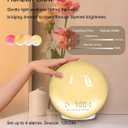 Smart Sunrise Alarm Clock with No Signup APP Control & Wake-Up Light, 4 Alarms, White Noise, FM Radio, Wireless Speaker, White