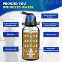 AKM Spotless Water System for car wash,Pre-Filled with DI 5L Resin, DI Water System,Garden Hose Quick Connector, Deionized Water System for RV, Vehicles, Motorcycles, Bikes, Boats,, Water Deionizer 5L with BYPASS