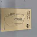 TECKNET Wireless Mouse, 2.4G Ergonomic Optical Mouse, Computer Mouse for Laptop, PC, Computer, Chromebook, Notebook, 6 Buttons, 24 Months Battery Life, 2600 DPI, 5 Adjustment Levels (Blue)