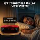 Alarm Clock Radios for Bedrooms with Dual Alarm, Sleep & Snooze Functions,Bedside Digital FM Radio with Sleep Timer, Adjustable Volume,Clock Radio for Bedroom Heavy Sleepers