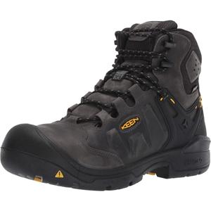 KEEN Utility Men's Dover 6" Composite Toe Waterproof Industrial Work Boot (11.5 Wide, Magnet/Black)