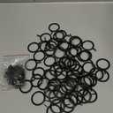 60 Pieces Metal Drapery Curtain Rings Curtain Hanging Rings and 60 Pieces Metal Curtain Drapery Pin Hooks for Window Curtain, Door Curtain and Shower Curtain (Black)