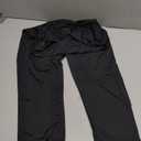Women's Fold Over Capri Pants Elastic Low Waist Knee Length Stretch Tight Sold Color Yoga Pants (Black, M)