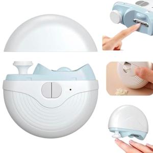 Electric Smart Nail Clippers for Adults & Elderly - Rechargeable 3-Speed Automatic Toenail Trimmer with Polisher, Built-in Light & Catcher Container - High Performance for Hard Thick Nails