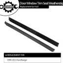 Window Trim Seal, Weather Strip Belt Set, Compatible with 1999-2011 Ford Ranger, Replaces# 6L5Z-1021452-AA, 6L5Z-1021453-AA, Exterior Lower Door Window Weather Stripping, Window Rubber Moulding (Pair)