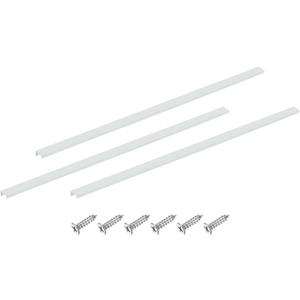 uxcell Cabinet Finger Edge Pull, 3pcs 800mm / 31.5" Aluminum Alloy Back Mount Hidden Cabinet Pulls Concealed Handle for Home Kitchen Drawer Cabinet, White