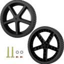 Pressure Washer Wheel Replacement 12" x 1.75", Compatible with Ryobi, Homelite & BlackMax Pressure Washer Carts, Replaces 308451053, 1/2" Bore Axle Hub, Heavy-Duty Cart Wheels (2 Pack)