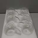 8OZ Double Wall Glass Coffee Mugs, Insulated Glass Coffee Cups with Handles, Clear Coffee Mugs for Espresso, Latte, Cappuccino, Wine,Tea Bag, Hot or Cold Beverage, 6 Pack