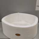 Baby Ball Pit 27.6" Soft Round Memory Foam Ball Pits NOT Included Balls Indoor Outdoor Playpen for Babies Toddlers Kids Great Gift for Girls Boys, White