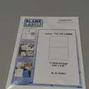 Blank Labels Half Sheet Shipping Labels, 5.5" x 8.5" (5-1/2 x 8-1/2) Permanent White Matte Label, Inkjet and Laser Guaranteed Made in USA- 50 Sheets - 100 Labels