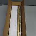 YaFex Curtain Rods 32-118 Inch, Heavy Duty 1 Inch Adjustable Curtain Rod for Windows, Gold Long Window Treatment Rods, Modern Design, Easy Installation