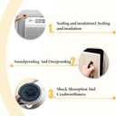 26Feet Strong Adhesive Weather Stripping Seal, Closed Cell Foam Insulation Strip, Foam Tape for Door Window, Soundproofing High Density Door Seal, Air Conditioning Seal Strip, White