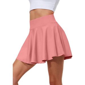 Pleated Tennis Skirts for Women High Waisted Golf Skorts Tummy Control Skirts with Shorts Pockets Lightweight (Small)