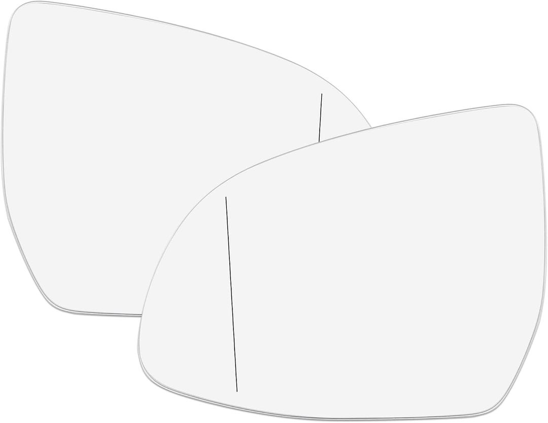 X AUTOHAUX Pair Car Left Right Side Rearview Mirror Glass Heated with Backing Plate 51168291219 51168291220 for BMW X5 2014-2018