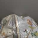 jinchan Floral 6x9 Area Rugs Machine Washable Rug Netural Indoor Non Slip Chinoiserie Flower Printed Oriental Vintage Soft Carpet for Bedroom Living Room Dining Room Beige/Blue