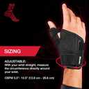 MUELLER Sports Medicine Adjust-to-Fit Thumb Brace, Spica Splint, Thumb Pain Relief Stabilizer for Men and Women, Ideal for De Quervain's Tenosynovitis, Arthritis, Sprains, Fits Right or Left, Black, One Size (Black, L)
