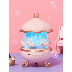 One Fire Princess Gifts for Girls Toys, 15 Music+15 Films+315 Colors Night Light Projector, 360°+Remote+Cordless Star Projector for Kids, Mermaid Gifts for Girls Room Decor, Pink Baby Toddler Toys