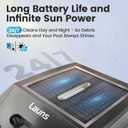 Solar Pool Skimmer Robot, Automatic Floating Cleaner with 8L Debris Basket,Fast Charging, Leaf Skimmer for Above Ground & Inground Pools
