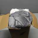 Bedsure GentleSoft Sherpa Fleece Twin Blanket for Couch, Non-Heated, Thick and Warm Throw for Women and Men, Soft Fuzzy Plush Blanket for Winter, Grey, 60x80 Inches