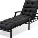 MTMR Chaise Lounge Cushion Outdoor, Patio Furniture Chair Pad, Waterproof, 74x22inch