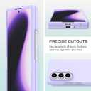 tharlet Compatible with Samsung Galaxy Z Fold 7 Case, Slim Fit Full Protection Case for Women Girls, Ultra Thin Shockproof Hard PC Anti Scratch Protective Cover for Galaxy Z Fold 7 2025 (Purple)