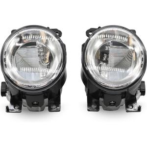 Pair Fog Lights Compatible with Q50 QX50 Q60 QX60 QX80 2014-2018 Driver & Passenger Side Bumper Fog Lamp Replace IN2593108 IN2592108 261554GA0A 261554GA0B