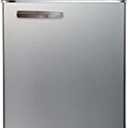 Frigidaire EFR753, 2 Door Apartment Size Refrigerator with Freezer, Retro Chrome Handle, 7.5 cu ft, Platinum Series, Stainless steel, 7.5 (Silver)