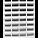 HVAC Premium 22'' x 36'' [Duct Opening] Flat Stamped Steel Return Air Grille - Sidewall and Ceiling - HVAC Vent Duct Cover - White [Outer Dimensions: 23.75''w X 37.75''h]