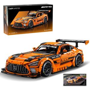 CaDA Master C64008W Mercedes-AMG GT3 Building Set,1:8 Scale – 5466 PCS Officially Licensed Supercar Model, Large Race Car Building Blocks Kit for Adults & Teens, 9.84 x 23.23 x 6.69 inches