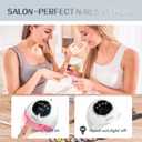 PROFESSIONAL 500W UV LED NAIL LAMP - 90 LED Bulbs for Fast Curing Gel Nail Polish - Smart Sensor with 4 Timers (10S/30S/60S/99S) - Portable Nail Dryer for Home & Salon Use - Quick & Even Drying