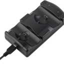 VSEER PS3 Controller Charging Dock Charging Station 2 in 1 with LED Light Indicator Compatible for Original PS3/MOVE Controller, Black